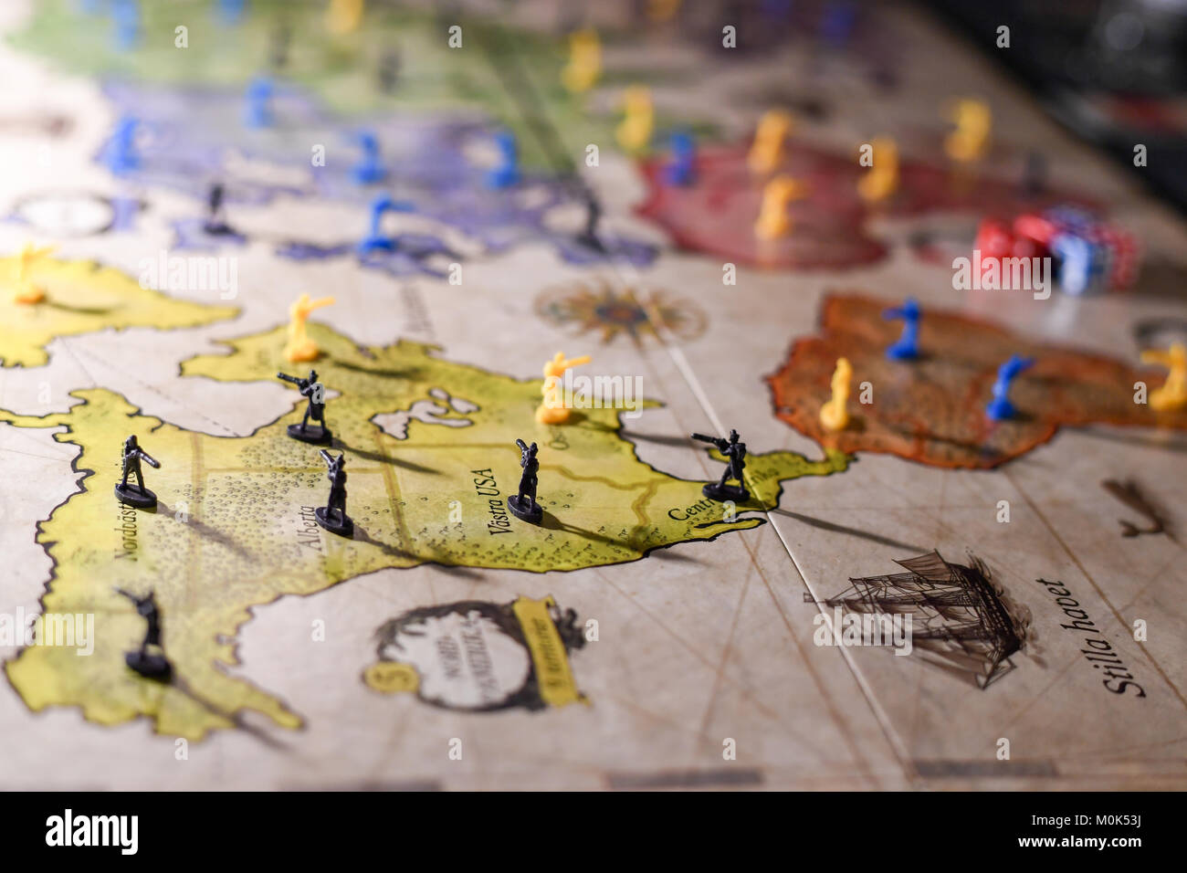 Il rischio è una strategia popolare gioco da tavola inventato nel 1957 dal regista francese Albert Lamorisse. Foto Stock