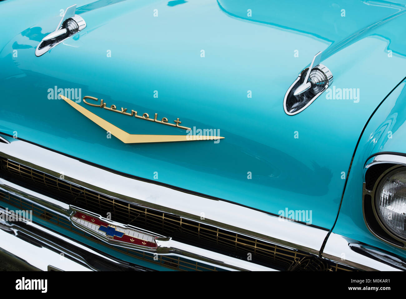 1957 Chevrolet Bel Air. Chevy. Classic American car Foto Stock