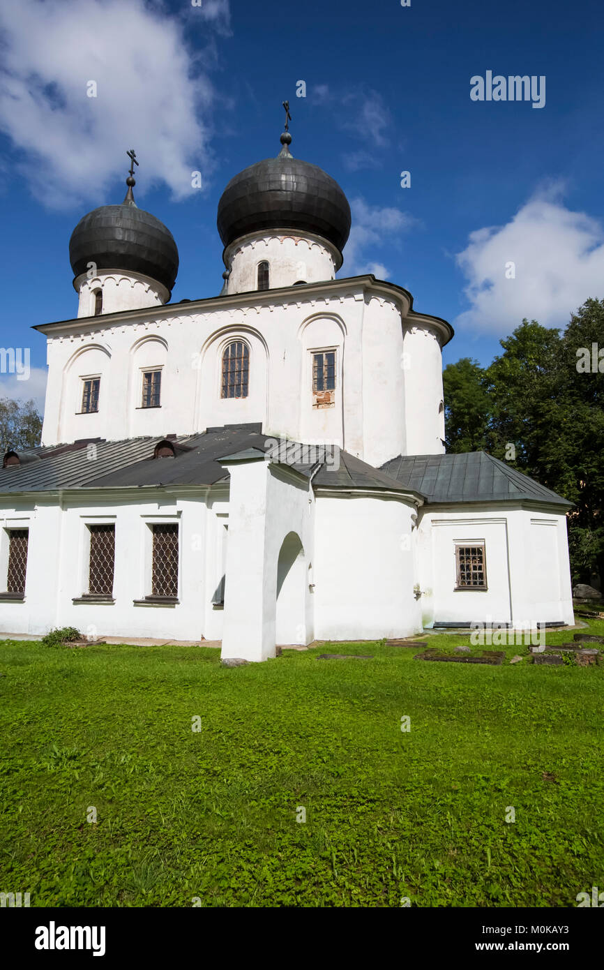 Cattedrale, Sant Antonio monastero, un sito Patrimonio Mondiale dell'UNESCO; Veliky Novgorod Oblast di Novgorod, Russia Foto Stock