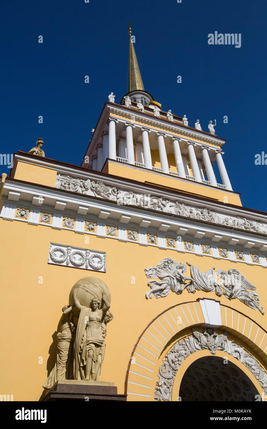 L'Admiralty Building; Saint Petersburg, Russia Foto Stock