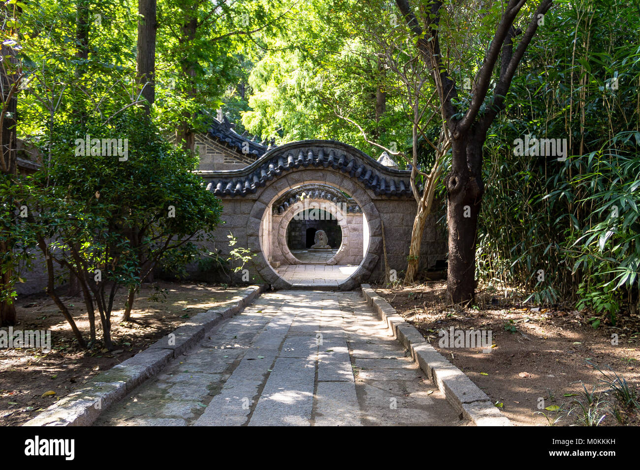 Il tempio taoista in Yangkou trail, Laoshan Mountain, Qingdao, Cina Foto Stock