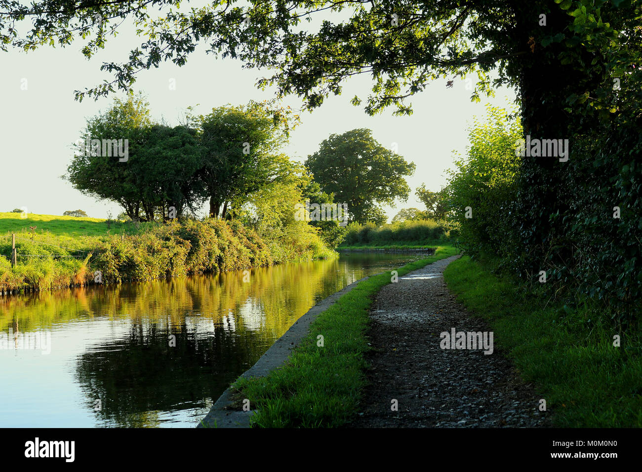 Canal a Ellesmere, rurale. Foto Stock