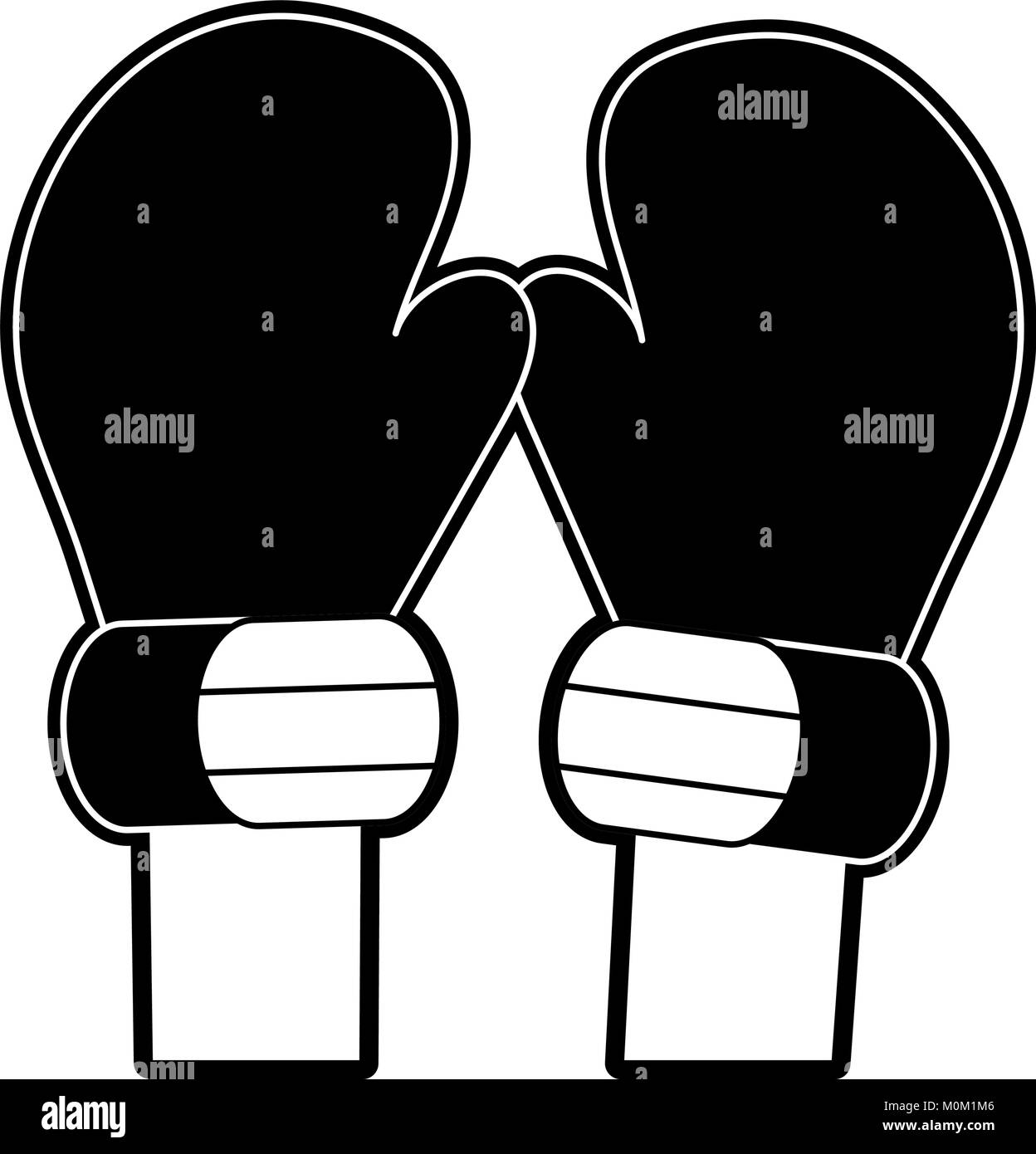 I guantoni isolato Illustrazione Vettoriale