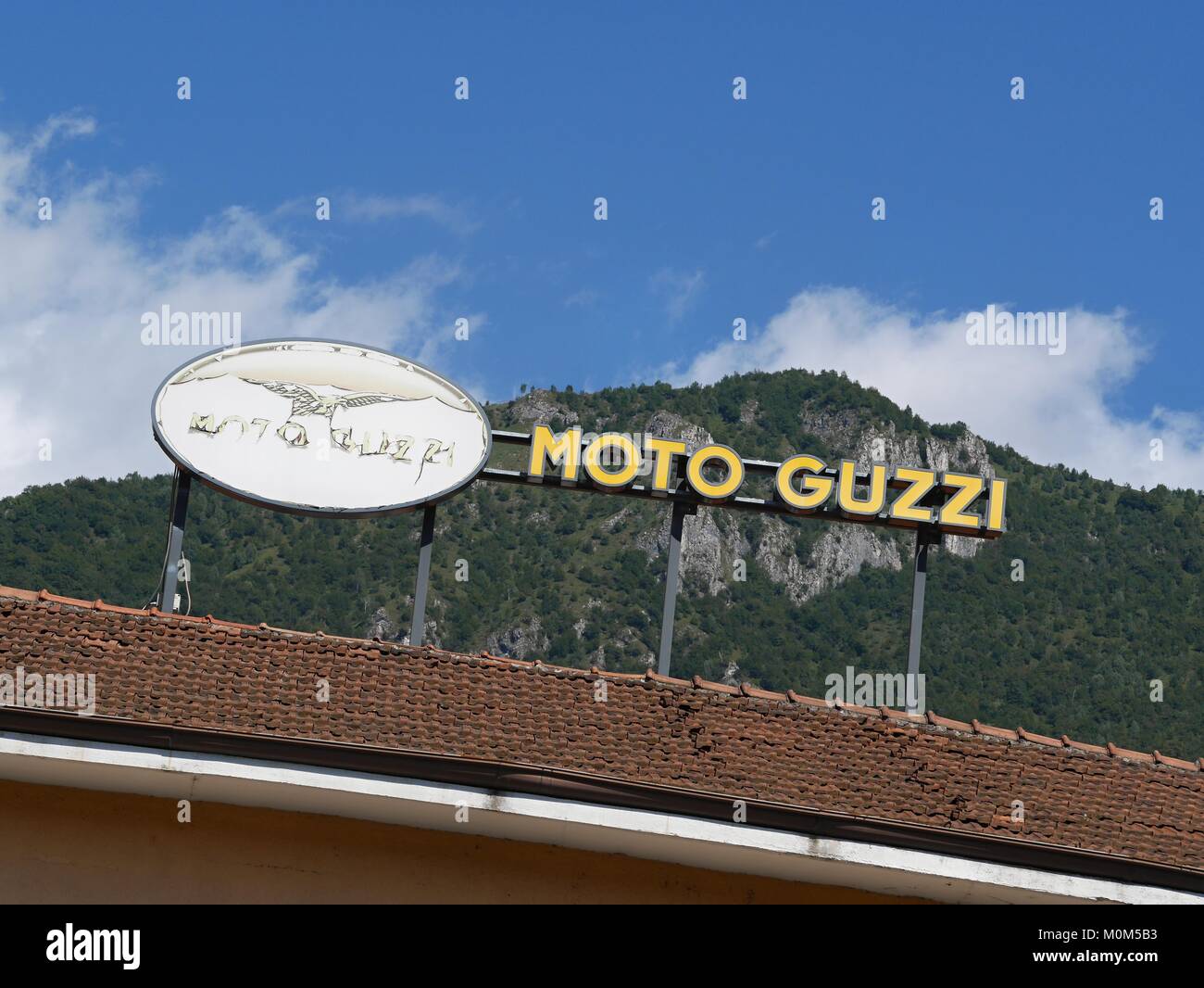 Moto Guzzi factory. Mandello del Lario, Italia Foto stock - Alamy