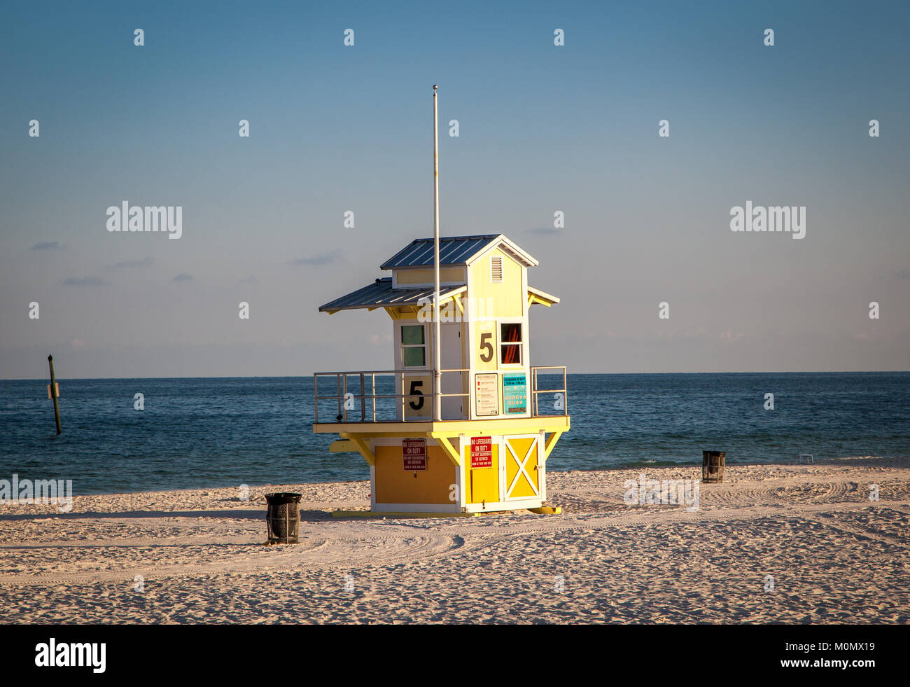 Life Guard stand presso Clearwater Beach. Foto Stock