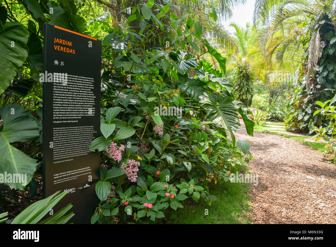 Inhotim Institute è un museo e il museo di arte contemporanea come pure un giardino botanico situato in Brumadinho nello stato brasiliano di Minas Gerais Foto Stock