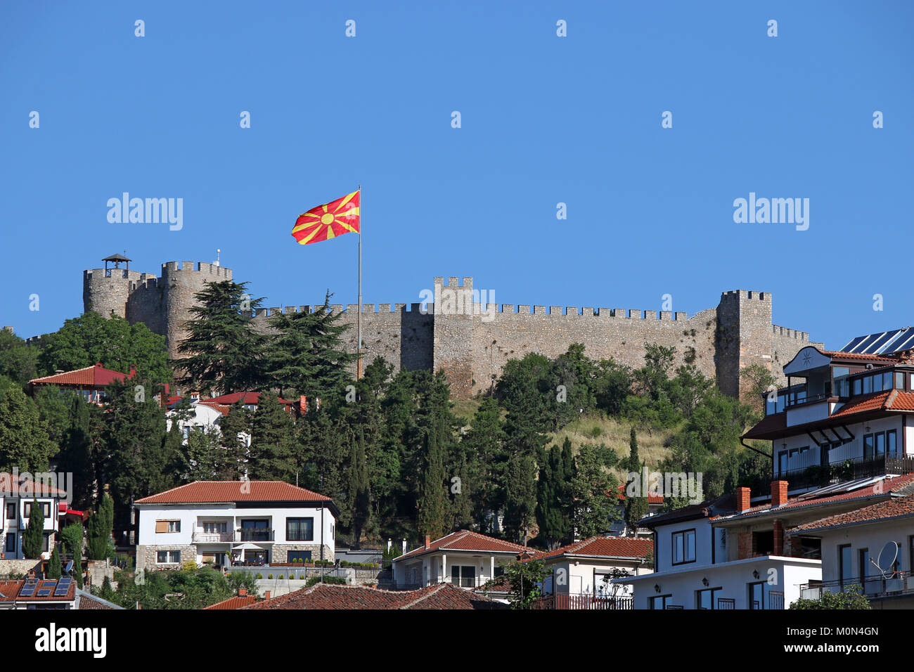 Samuel fortezza Ohrid Macedonia Foto Stock