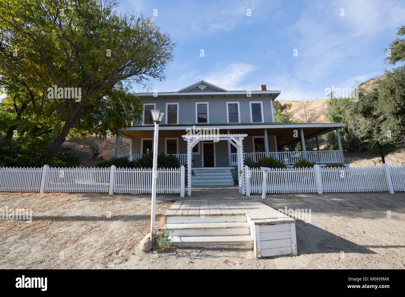 La "Casa Grande", aka Pico Cottage, Mentryville Park. Ex dimora di Charles Alexander Mentry. Foto Stock