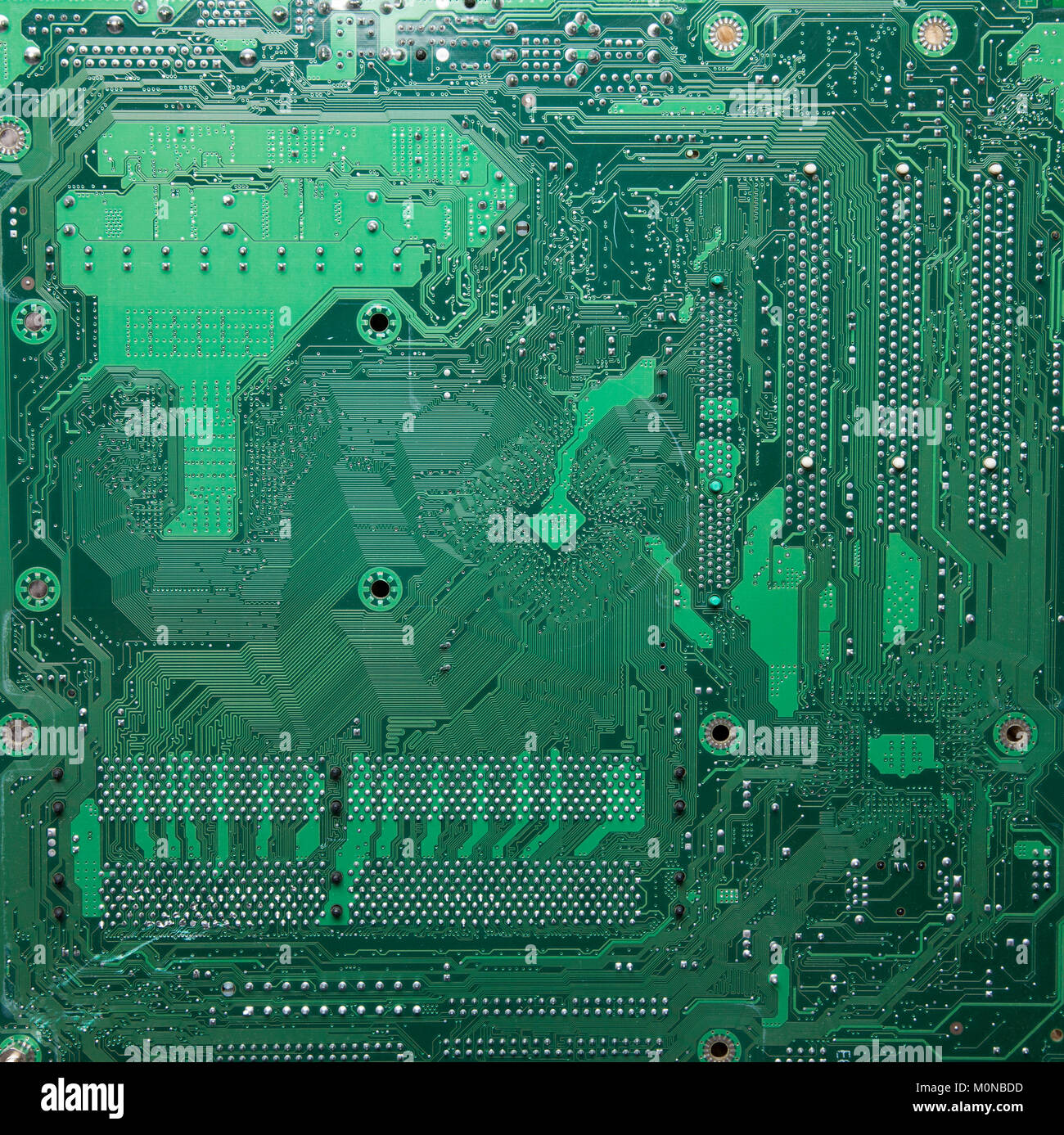 Circuito integrato del computer sullo sfondo Foto Stock