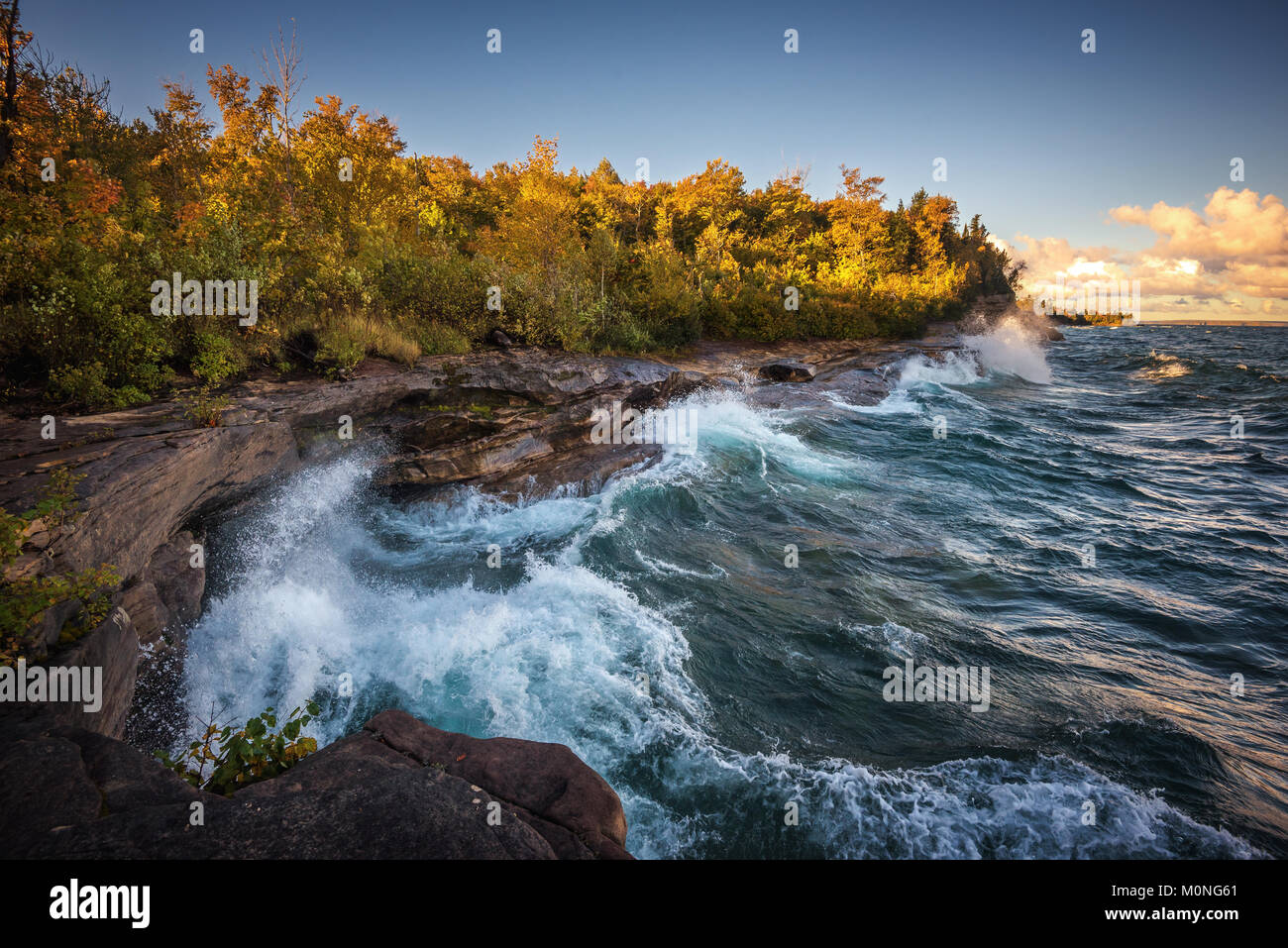 Lago Superiore di costa, Michigan Foto Stock