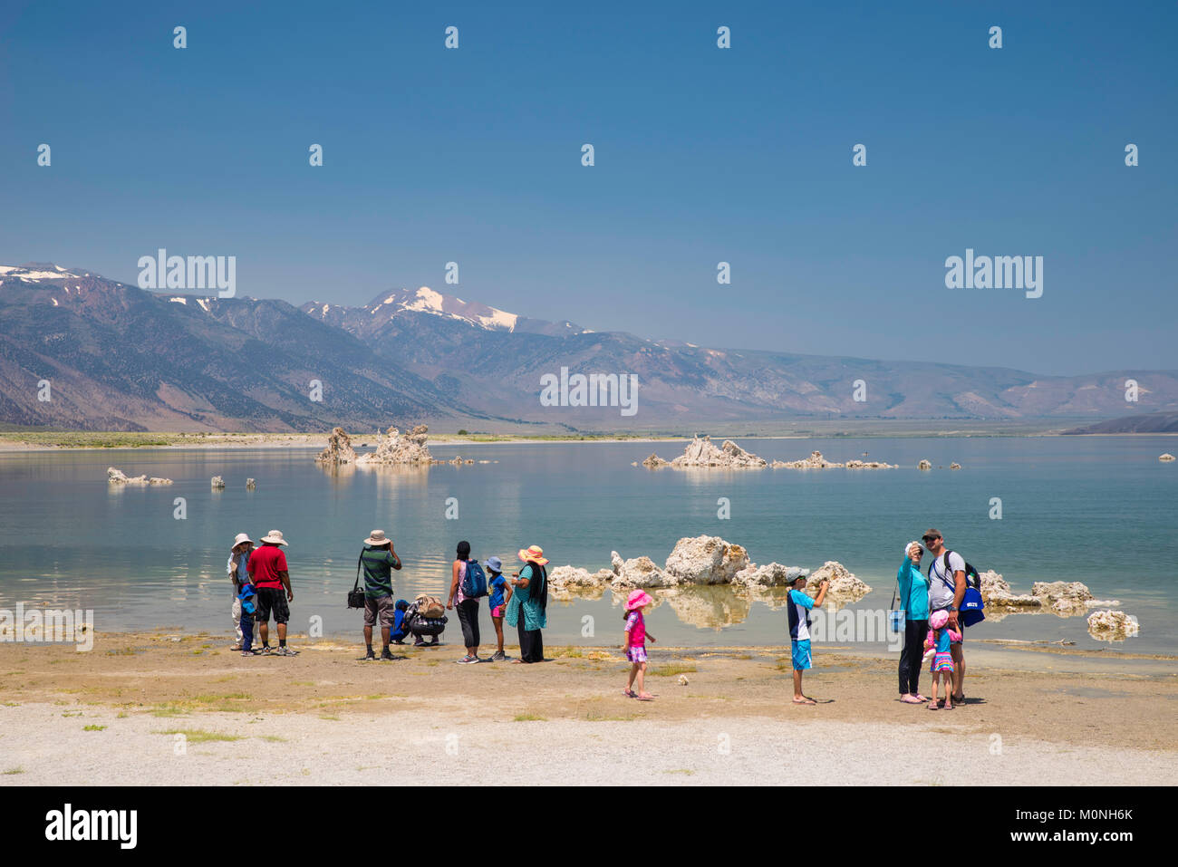 Immagine dal lago Mono tufo Riserva Statale vicino Lago Mono, California. Foto Stock