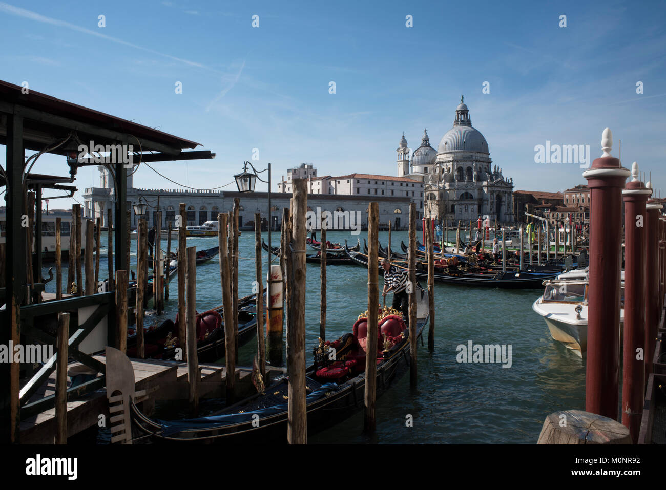 Basilica di Santa Maria della Salute, Dorsoduro, Venezia, Italia Foto Stock