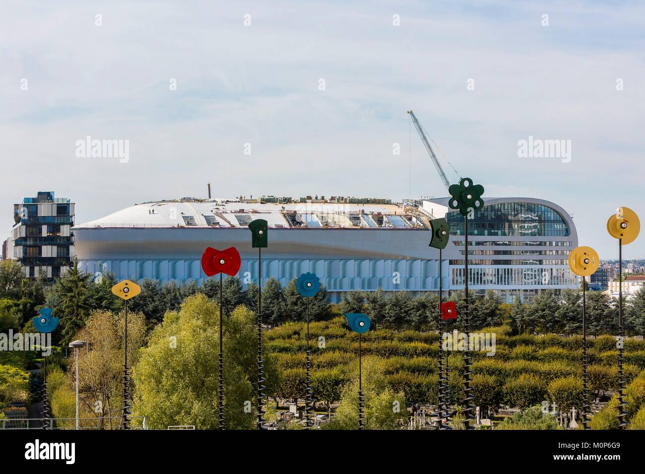 Francia,Hauts de Seine,Nanterre,La Defense,l'Arena U,sala modulare inaugurato il 16 ottobre 2017 e posti a sedere 40.000 persone Foto Stock
