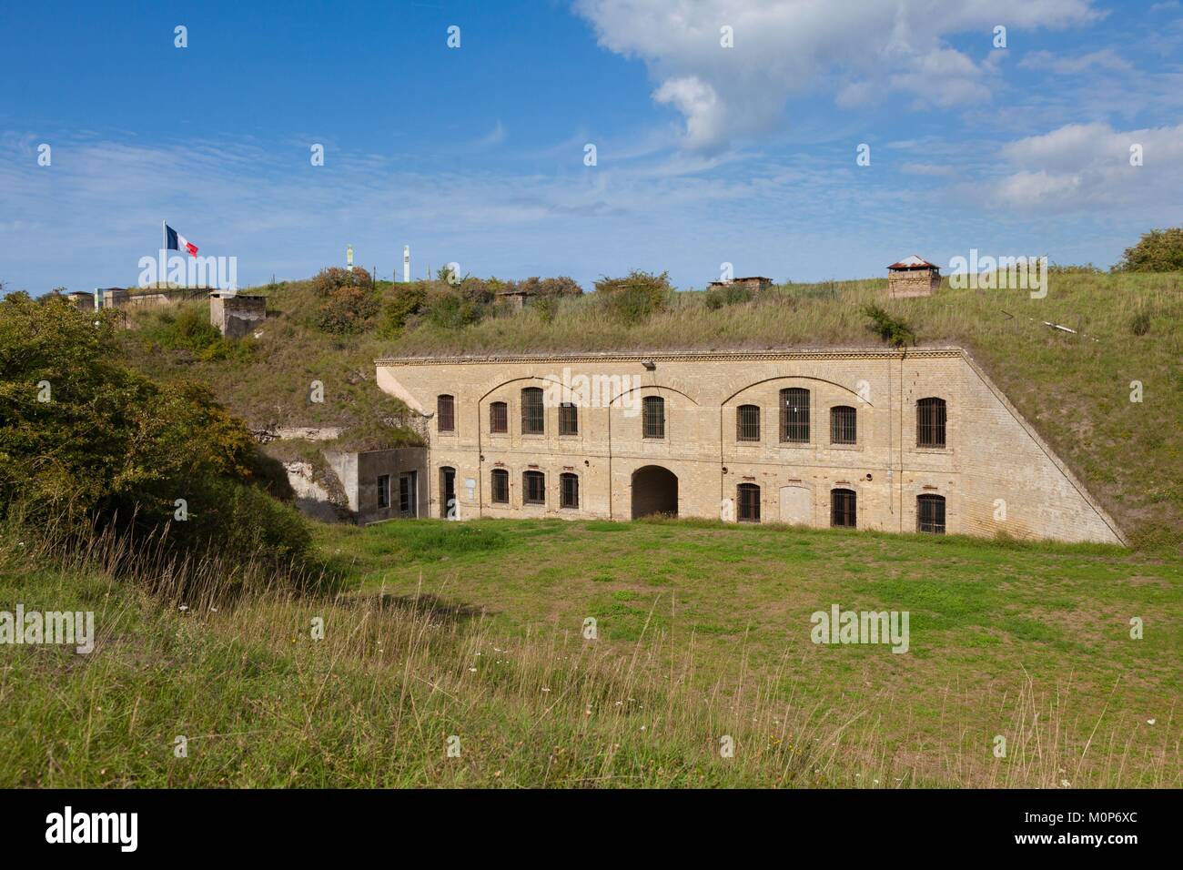 Francia,Leffrinckoucke,fortilizio militare delle dune,sito di memoria della seconda guerra mondiale e il funzionamento dinamo Foto Stock