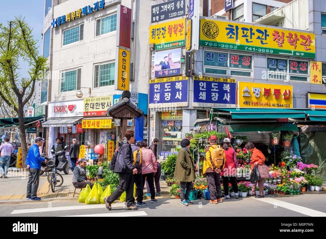 Corea del Sud,Seoul,Jongno-gu district,street market Foto Stock