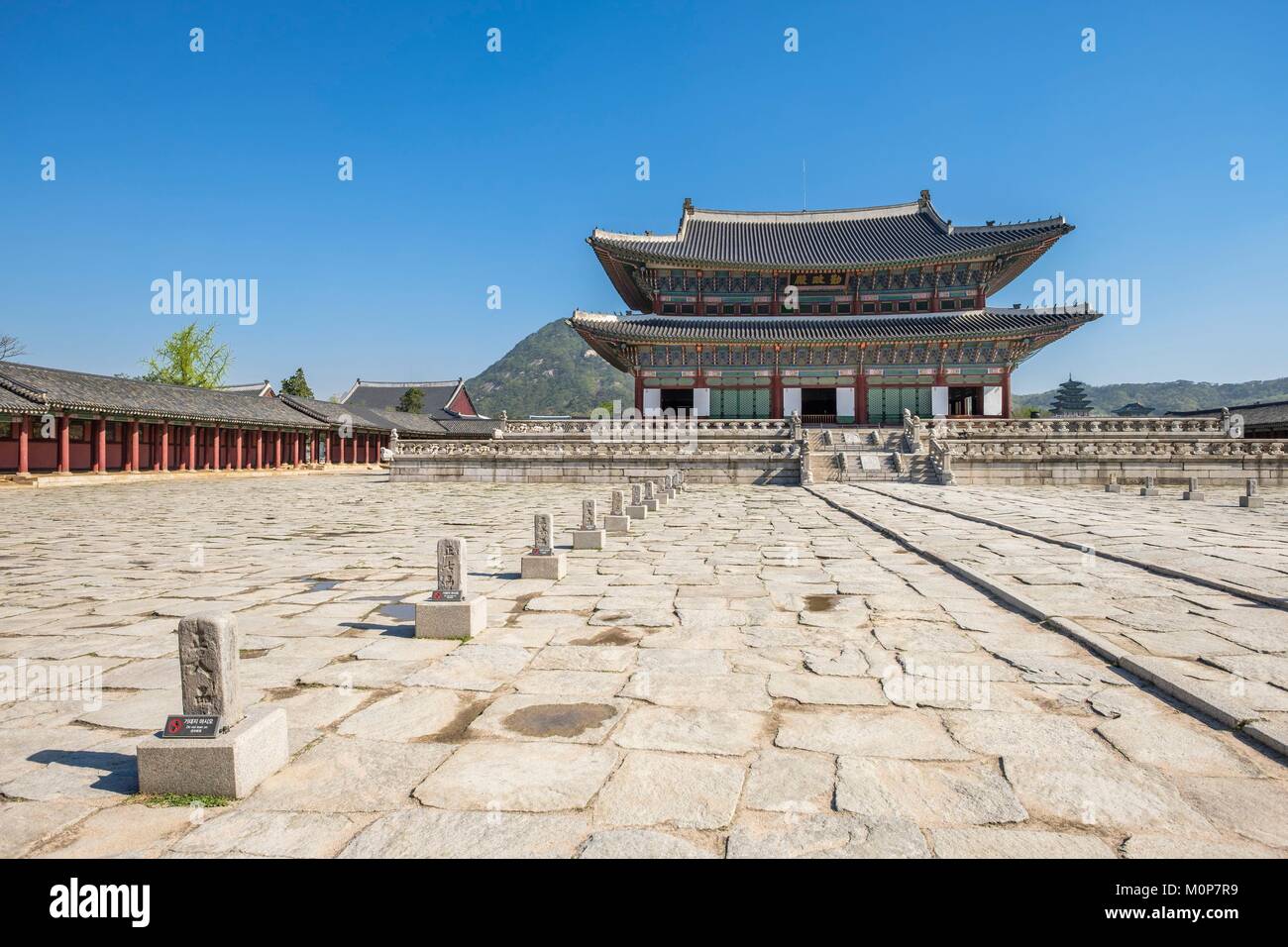 Corea del Sud,Seoul,Jongno-gu district,Gyeongbokgung Palace o Palazzo Gyeongbok Palace Foto Stock