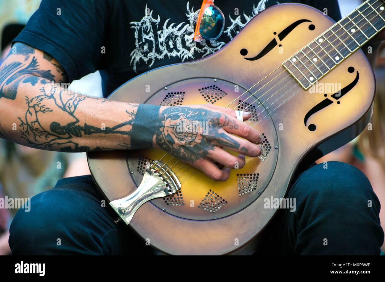 Stati Uniti,Louisiana,New Orleans,il Quartiere Francese,Bourbon Street Foto Stock