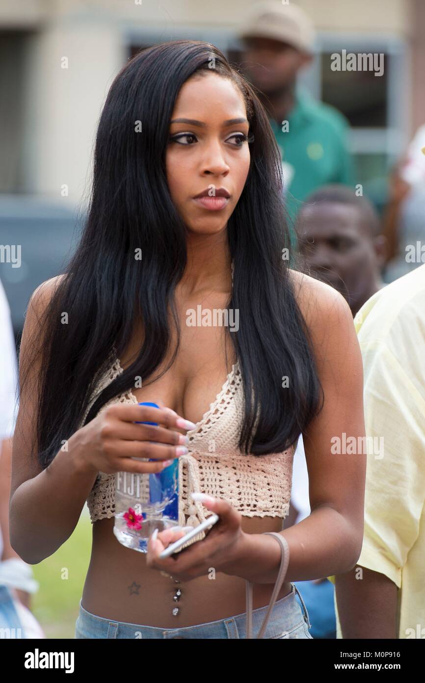 Stati Uniti,Louisiana,New Orleans,un block party organizzati da Mardi Gras Krewe Zulu Foto Stock