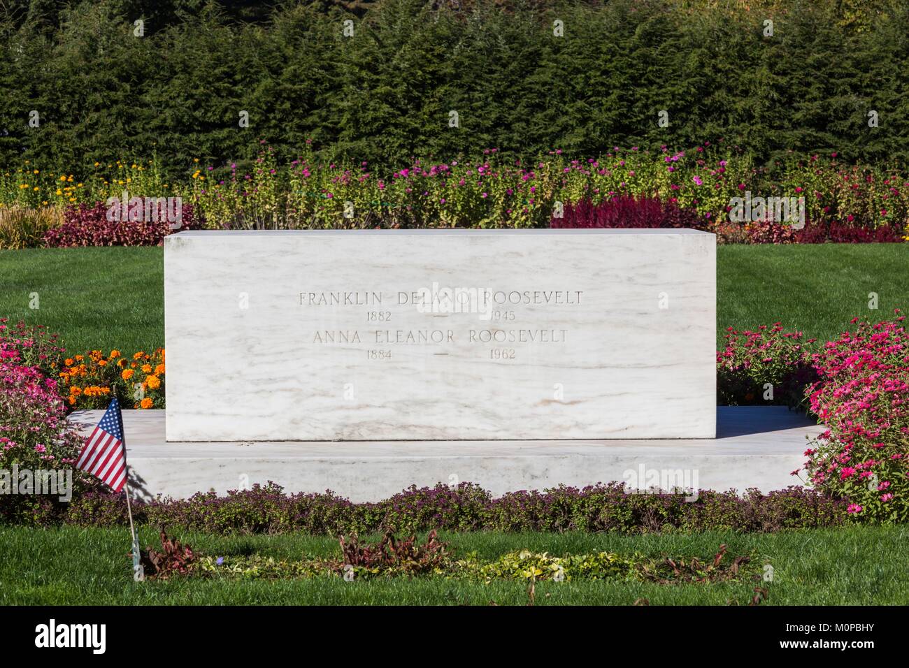 Stati Uniti,New York,Hudson Valley,Hyde Park,FDR National Historic Site,recinto del Presidente USA Franklin D Roosevelt,e la First Lady Eleanor Roosevelt Foto Stock