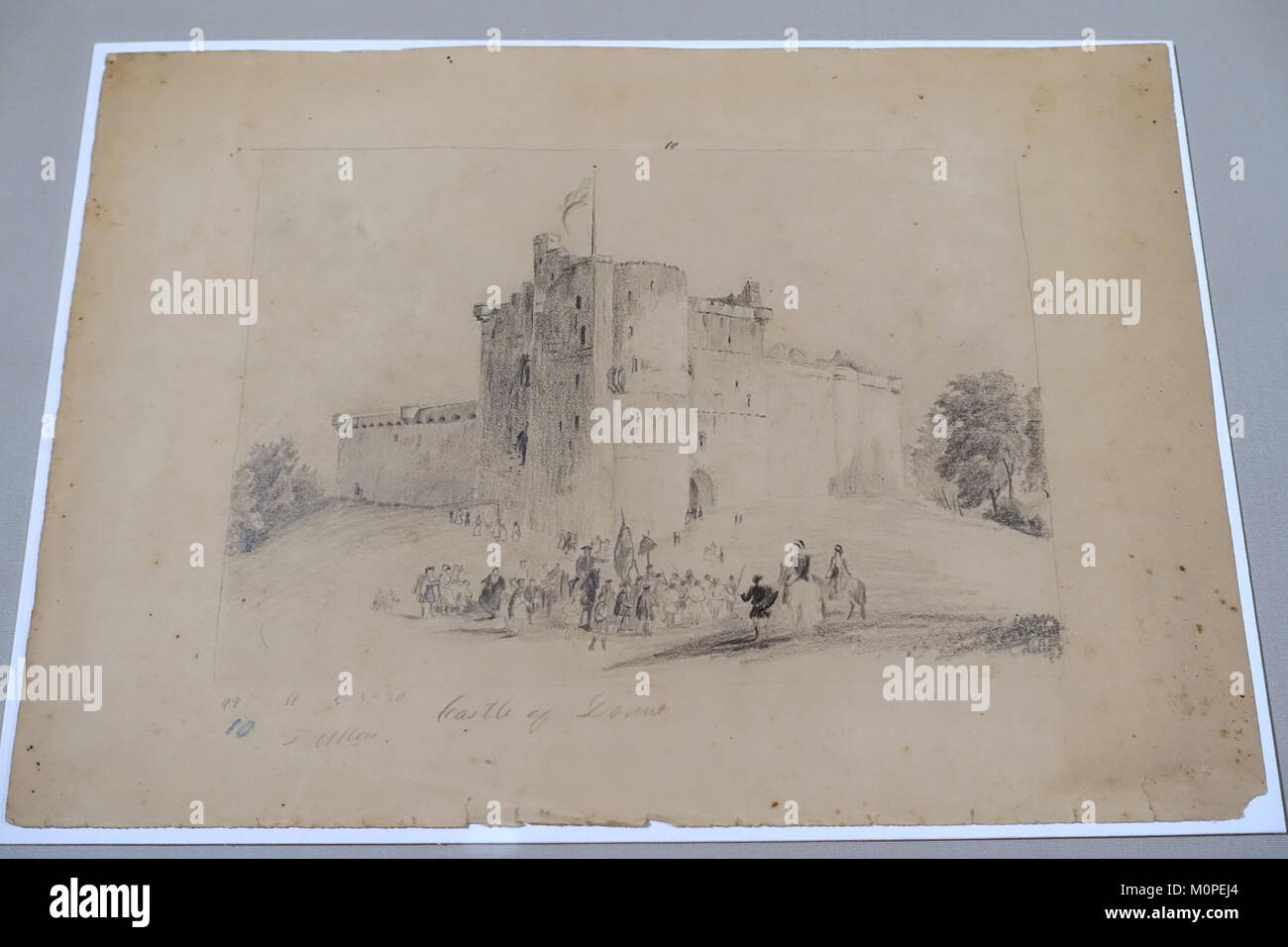 Castello di donne, dopo una incisione da T. Allom, da Frank Reaugh, 1880, Grafite su carta - Harry Ransom Center - University of Texas di Austin - DSC08467 Foto Stock