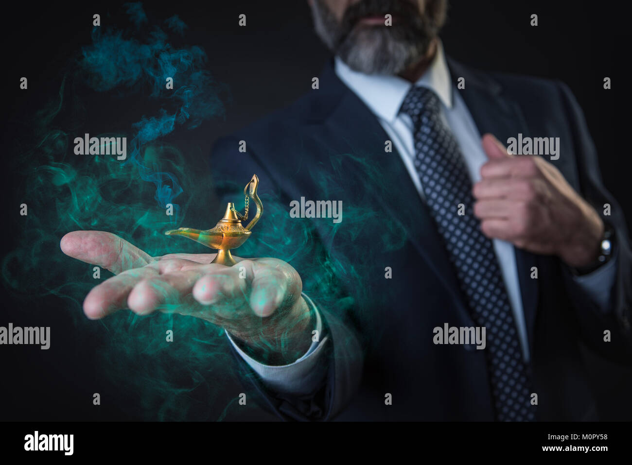 Business auguri venuta vero Foto Stock
