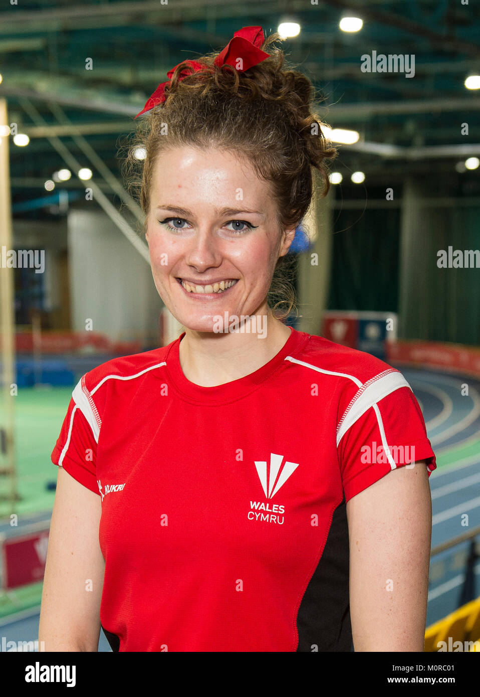 Welsh atletica premere Avvia, Gold Coast Giochi del Commonwealth Foto Stock