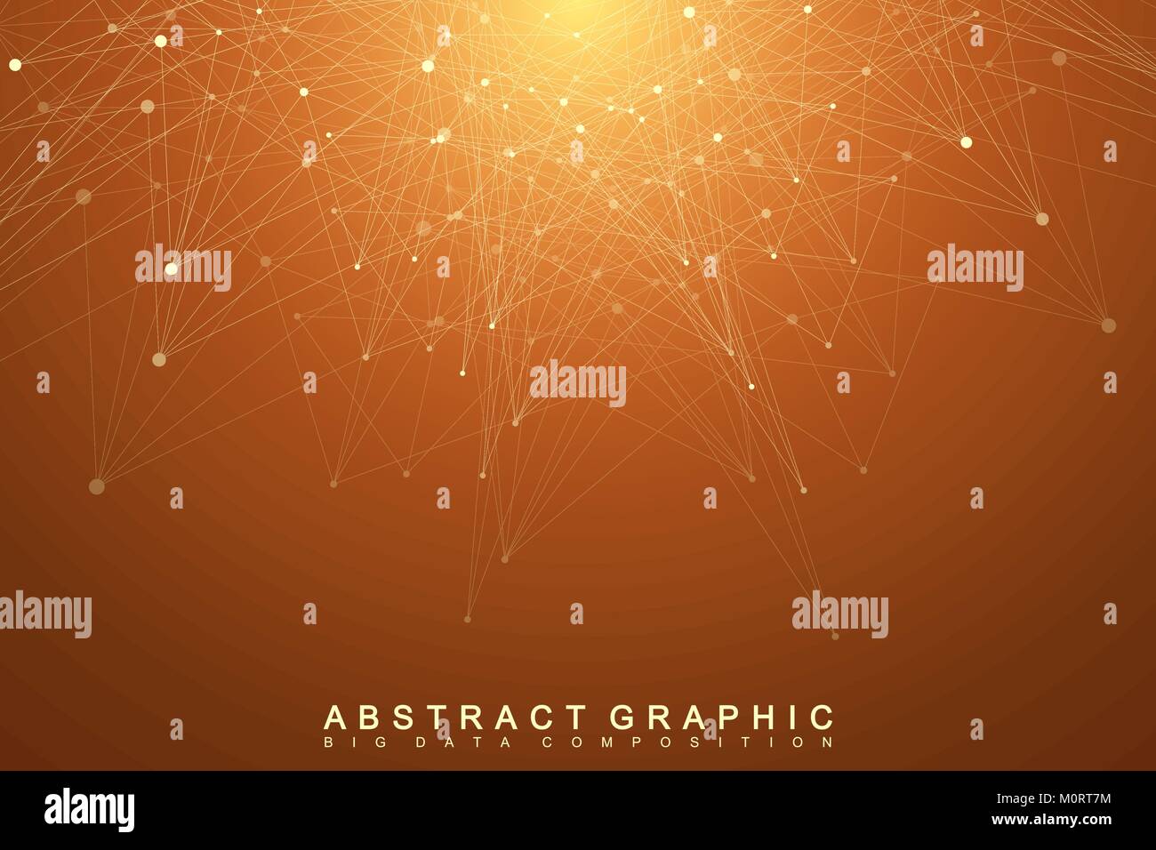 Rete globale di connessione. Rete e grande per la visualizzazione di dati sullo sfondo. Global business. Illustrazione Vettoriale. Illustrazione Vettoriale