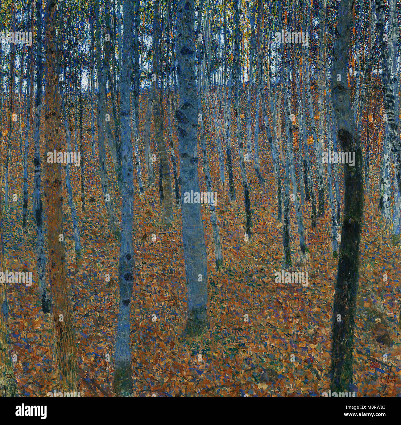 Gustav Klimt - Faggeto I - Galerie Neue Meister - Galleria dei Nuovi Maestri Foto Stock