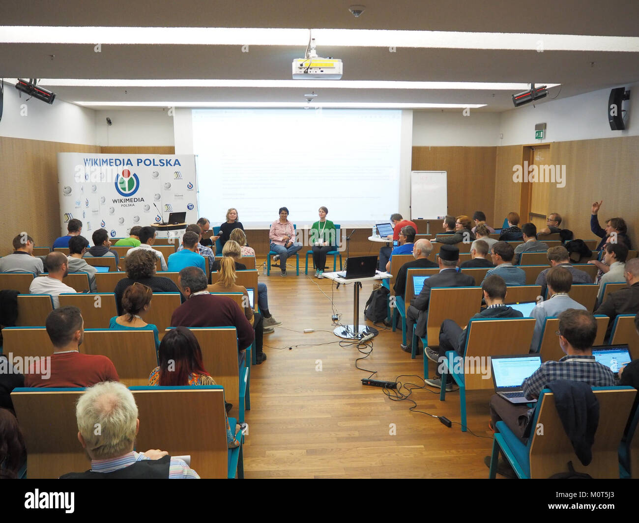 Riunione della CEE 2017 - Q&A con la Wikimedia Foundation 09 Foto Stock