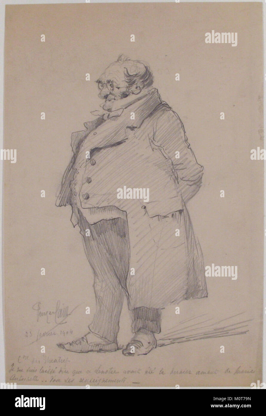 La 'CARICATURA MET 60.620.47' si riferisce ad una caricatura specifica ospitata nel Metropolitan Museum of Art Fa parte della collezione di arte satirica del museo e riflette le tecniche caricaturali del XIX secolo. Foto Stock