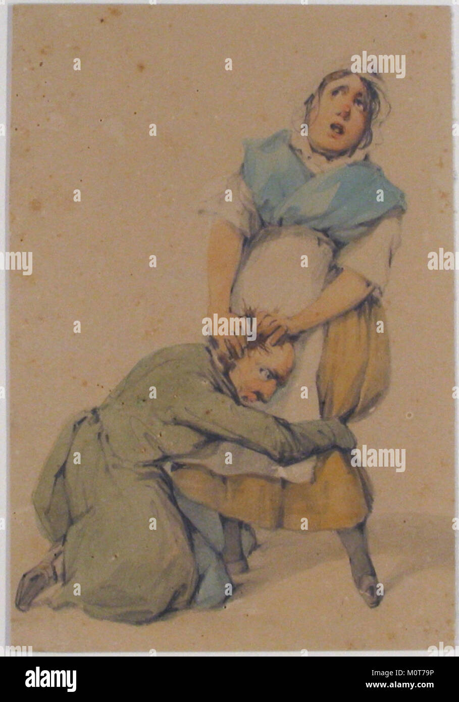 Questa caricatura, parte della collezione del Metropolitan Museum of Art, cattura una rappresentazione umoristica ed esagerata di una persona o di un evento. Il pezzo mette in mostra l'abilità dell'artista nel distorcere la realtà per effetto comico, un segno distintivo del genere caricaturale dell'arte. Foto Stock