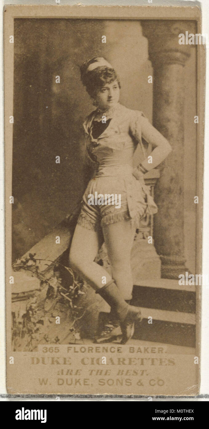 Numero di carta di credito 365, Firenze Baker, da attori e attrici serie (N145-7) rilasciato dal duca figli & Co. per promuovere il duca sigarette incontrato DP840347 Foto Stock