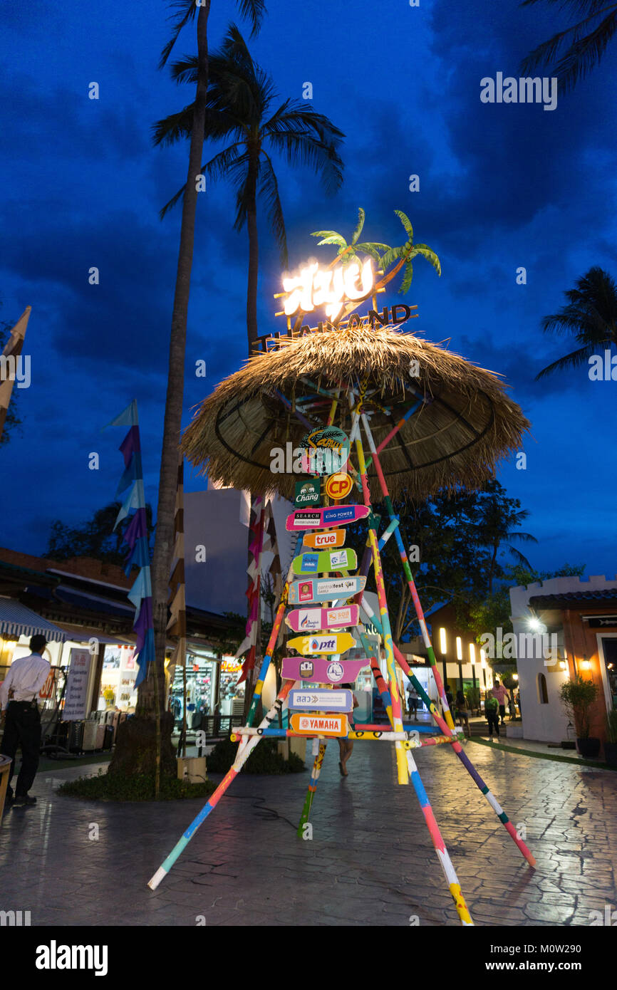 Asia,Thailandia,Koh Samui Island,Villaggio di Pescatori Bophut Foto Stock