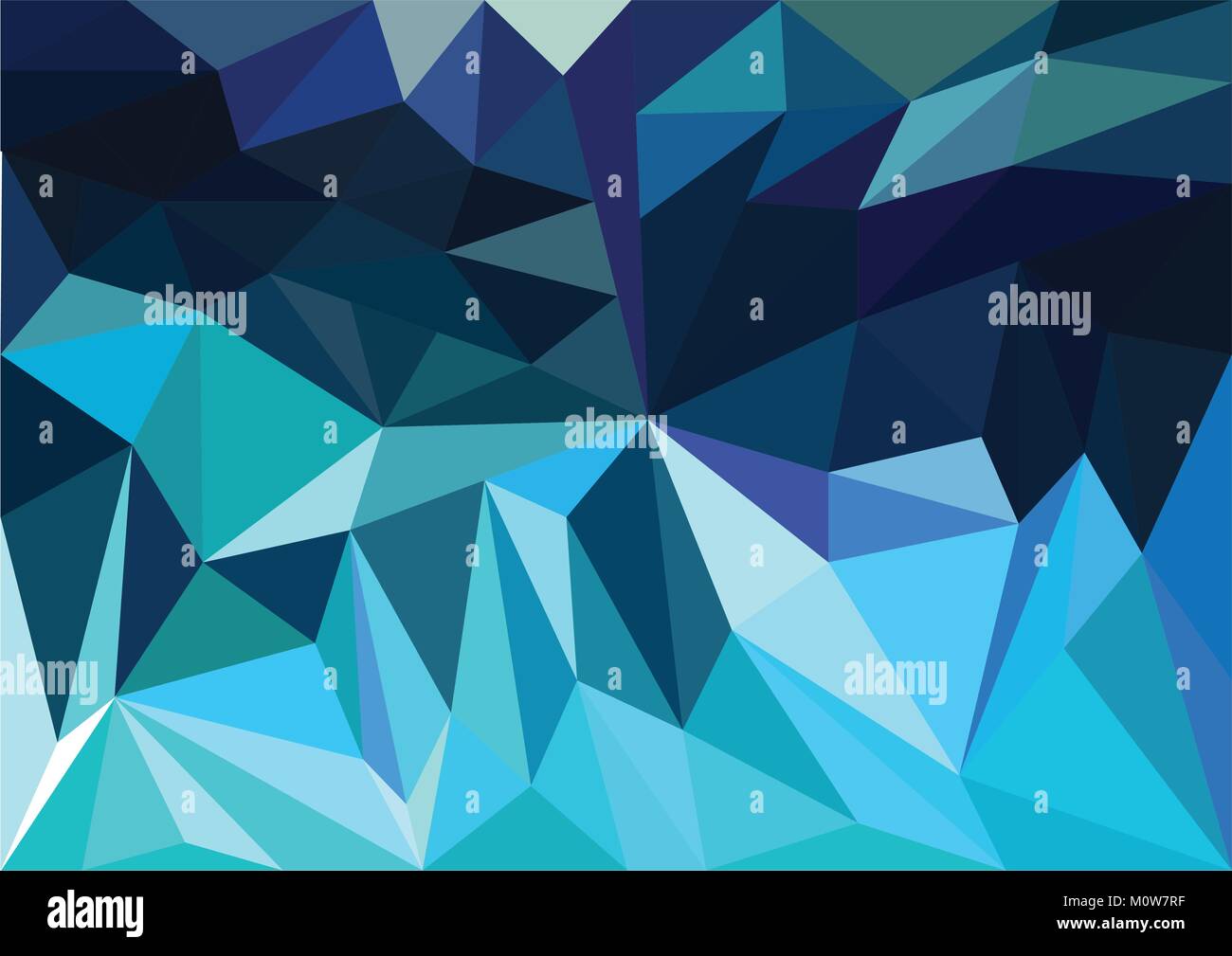 Blu/Verde acqua triangolo abstract Illustrazione Vettoriale