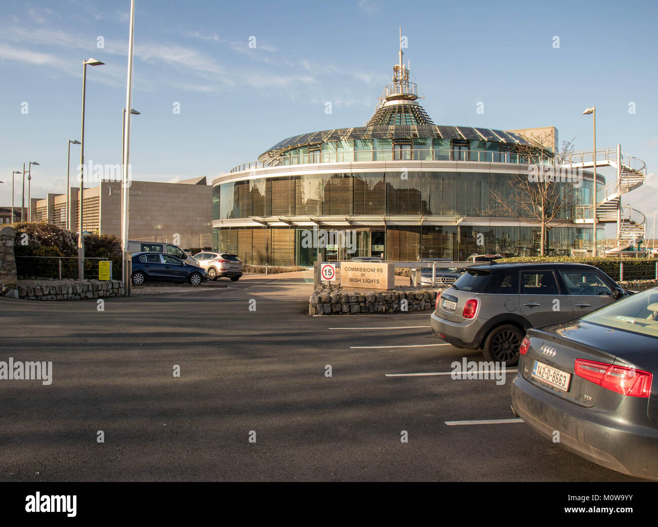 Luci irlandese HQ Dublino, Irlanda Foto Stock