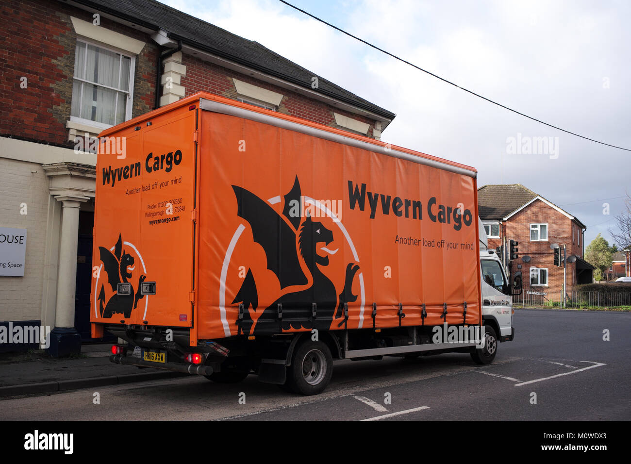 Un Wyvern Cargo camion su strada. Foto Stock