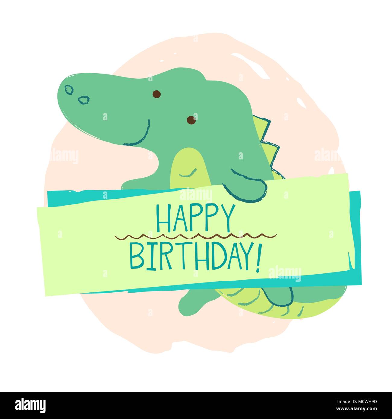 Elemento di coccodrillo di scheda Illustrazione Vettoriale