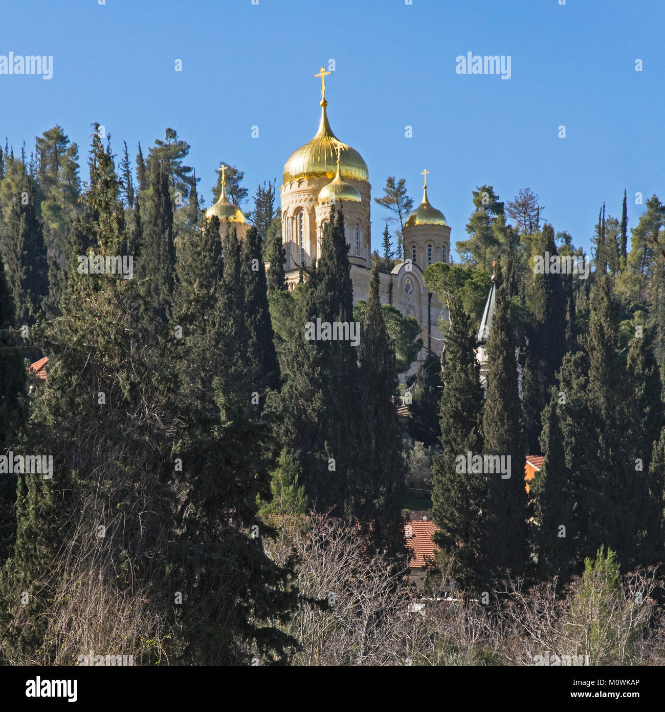 Monastero russo di Ein Kerem vicino a Gerusalemme Foto Stock