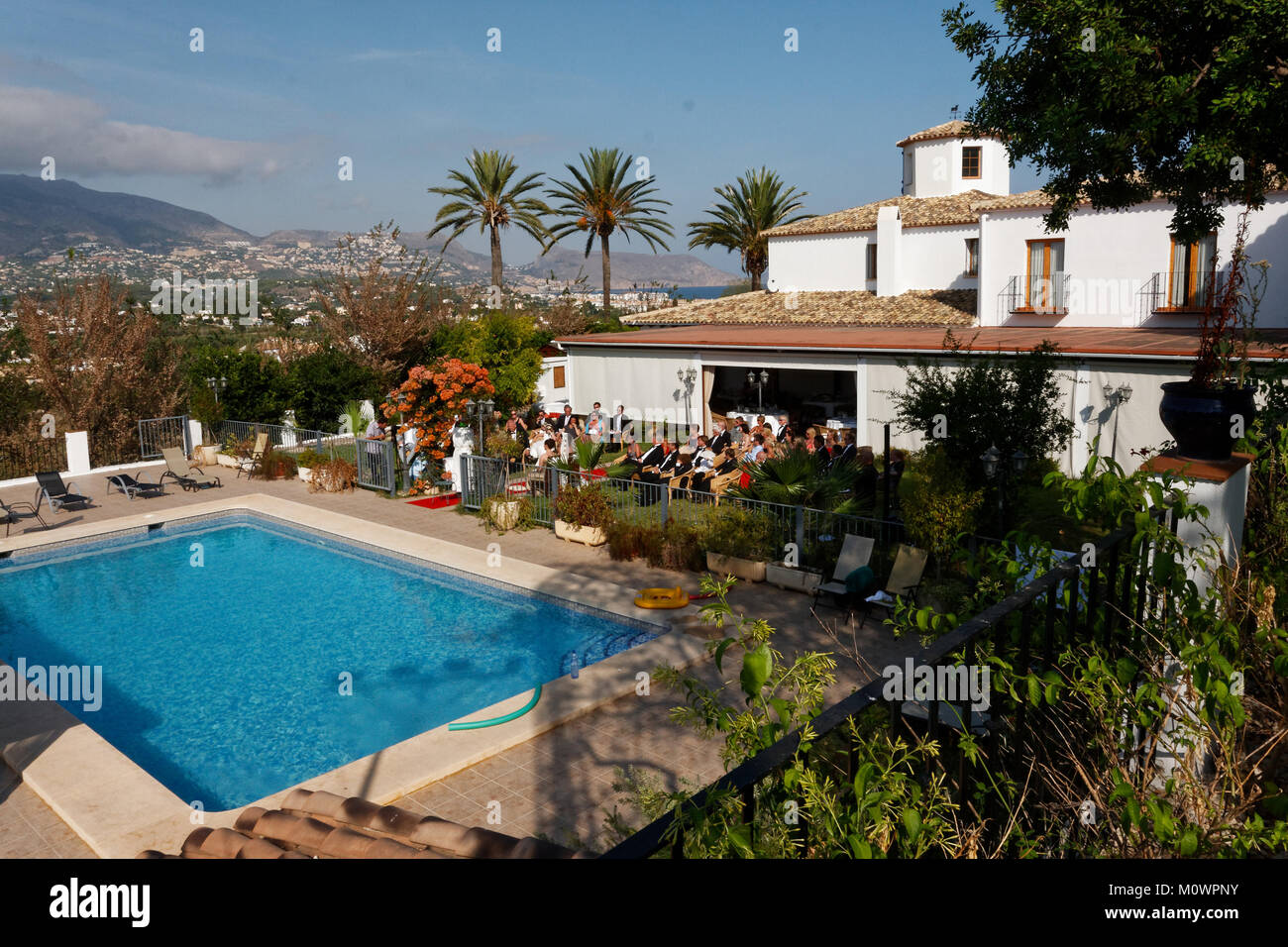 Piscina in Altea in Spagna Foto Stock