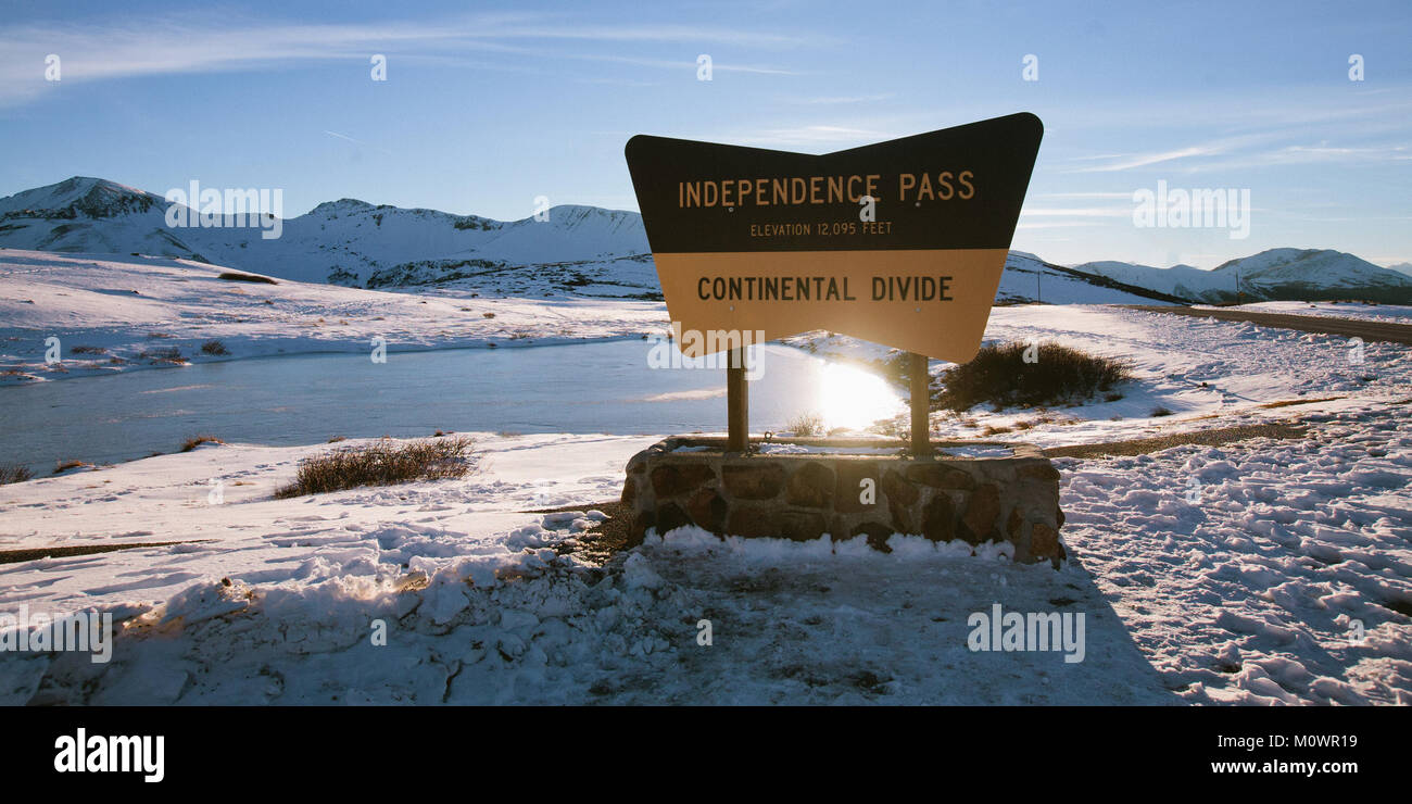Continental Divide (indipendenza Pass) Foto Stock