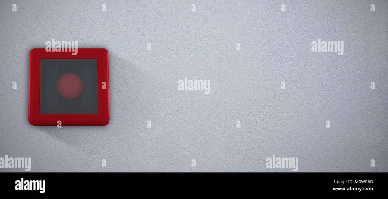 Immagine composita di fuoco il campanello di allarme Foto Stock