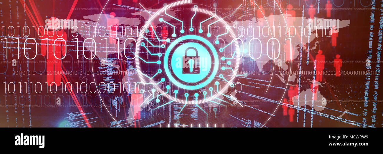 Immagine composita della sicurezza delle informazioni il logo Foto Stock