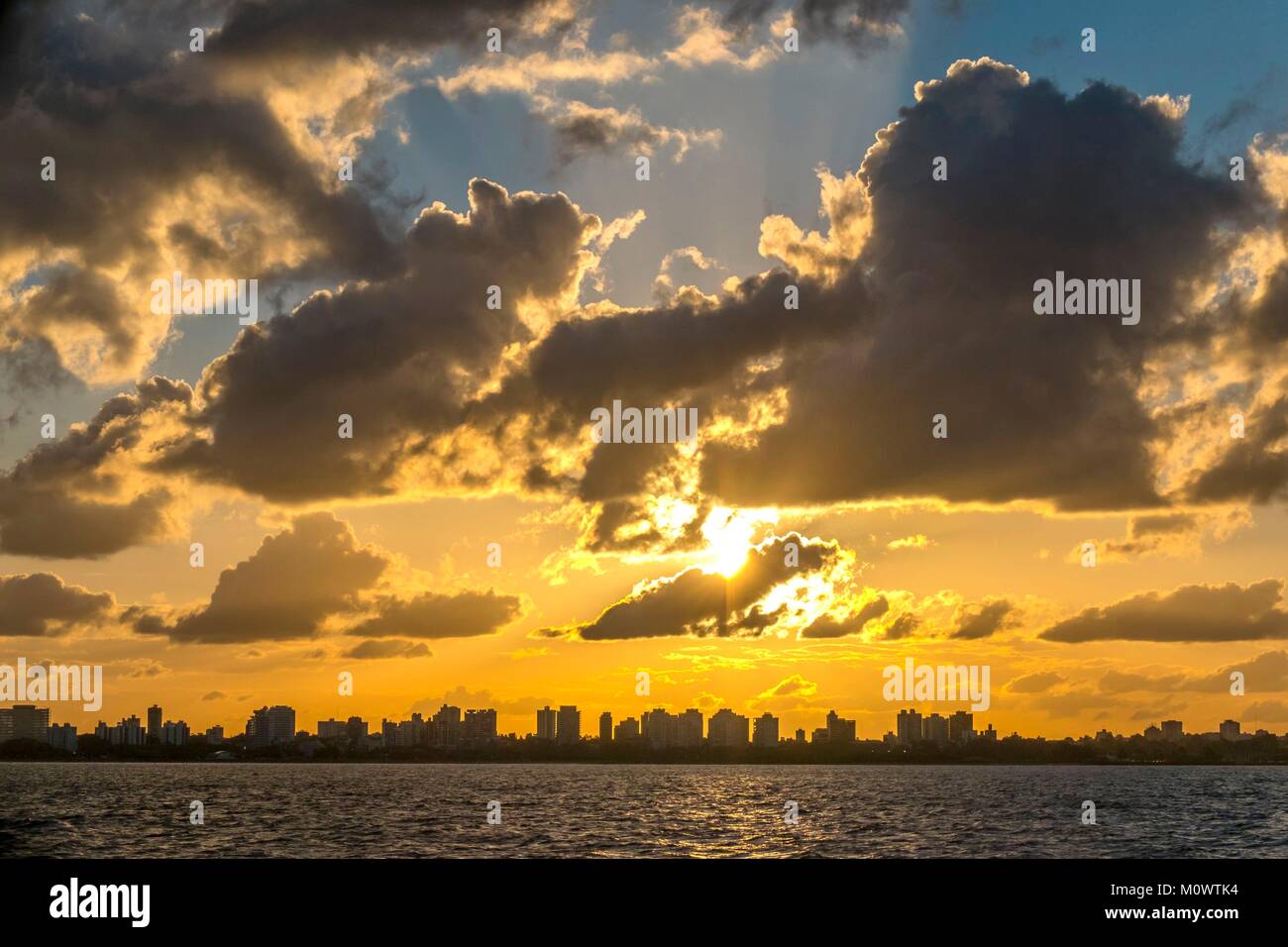 ,Argentina Buenos Aires al tramonto Foto Stock