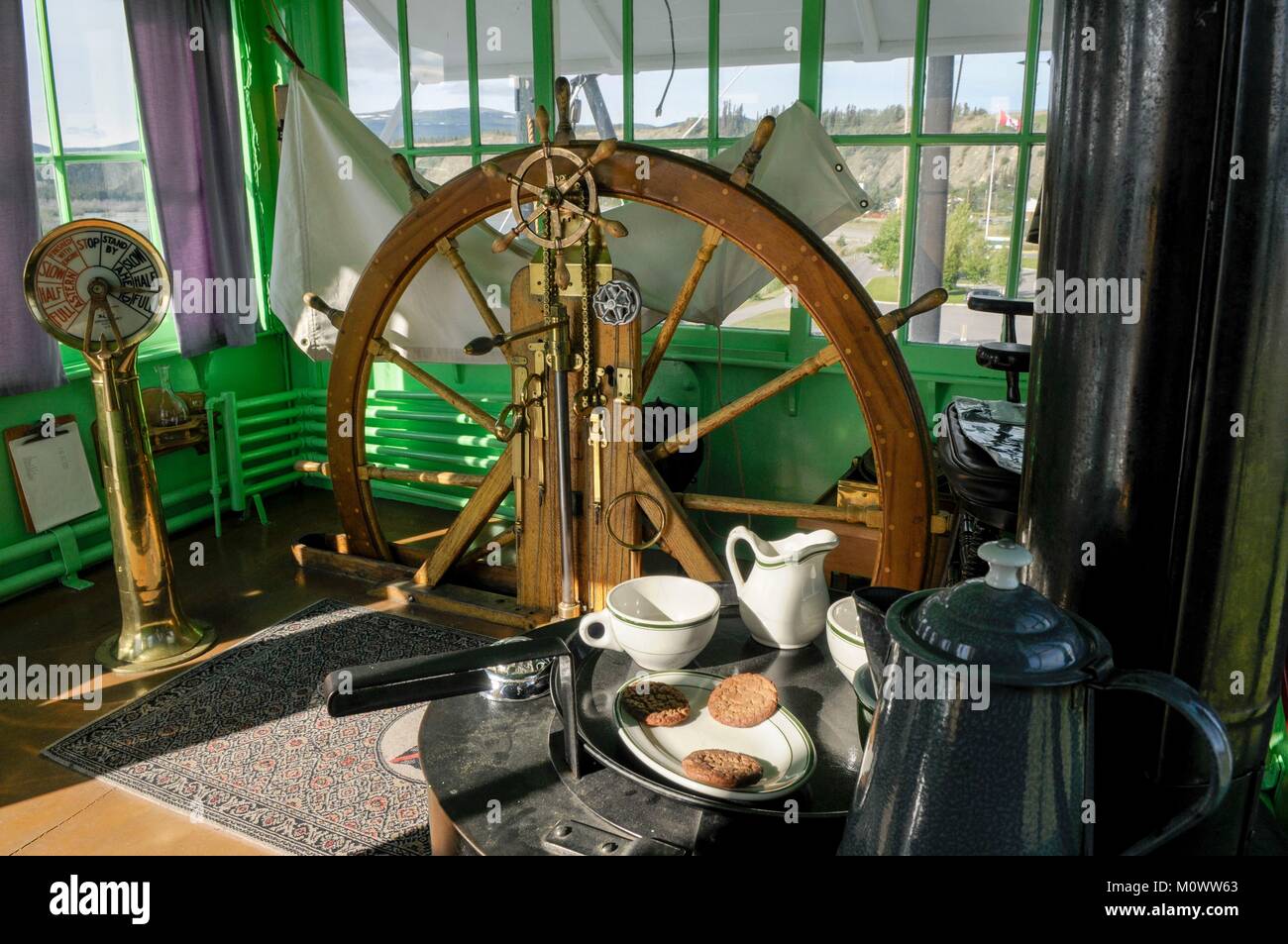 Canada,Yukon Territory,Whitehorse,S.S. Klondike classificato come un sito storico del Canada Foto Stock