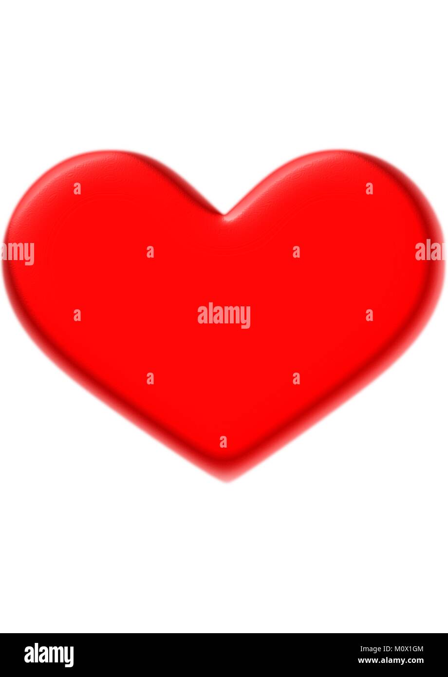 Unico grande cuore rosso su sfondo semplice Immagine e Vettoriale - Alamy