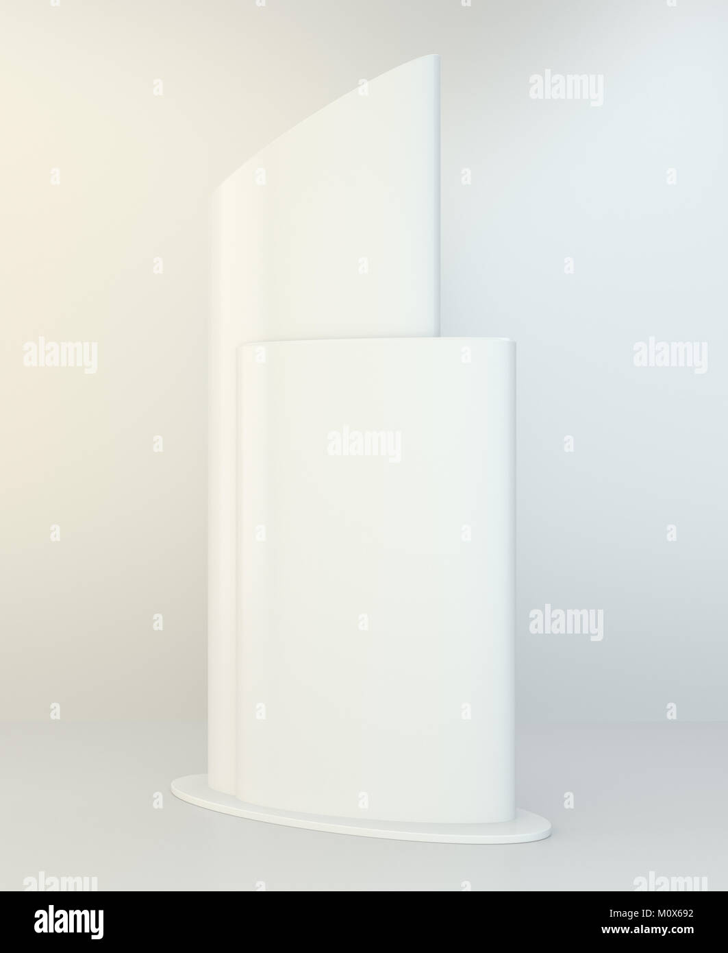 Blank street billboard stand poster. Display advertising. 3d'illustrazione. Foto Stock