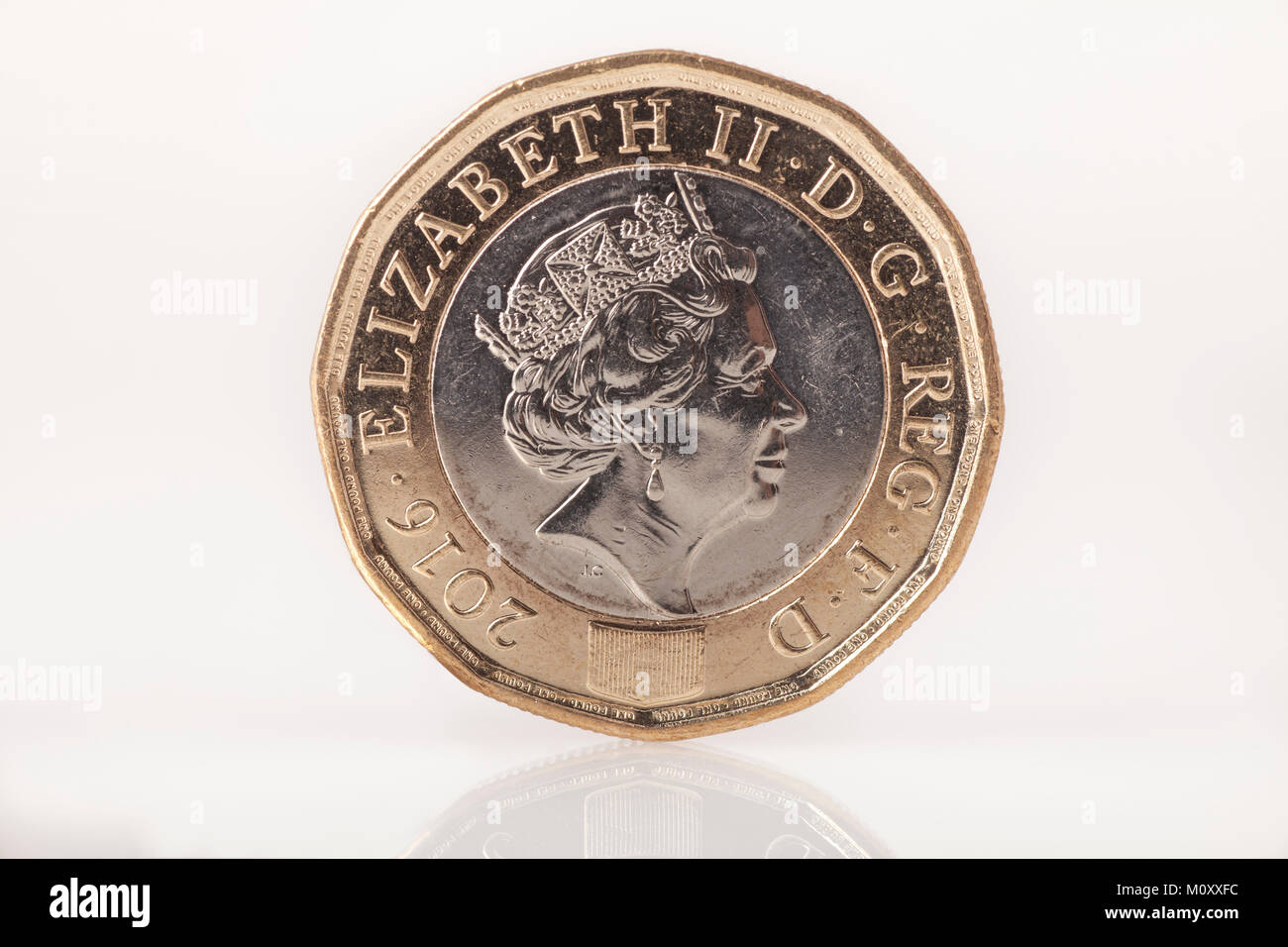 Nuovo 2016 una sterlina moneta Foto Stock