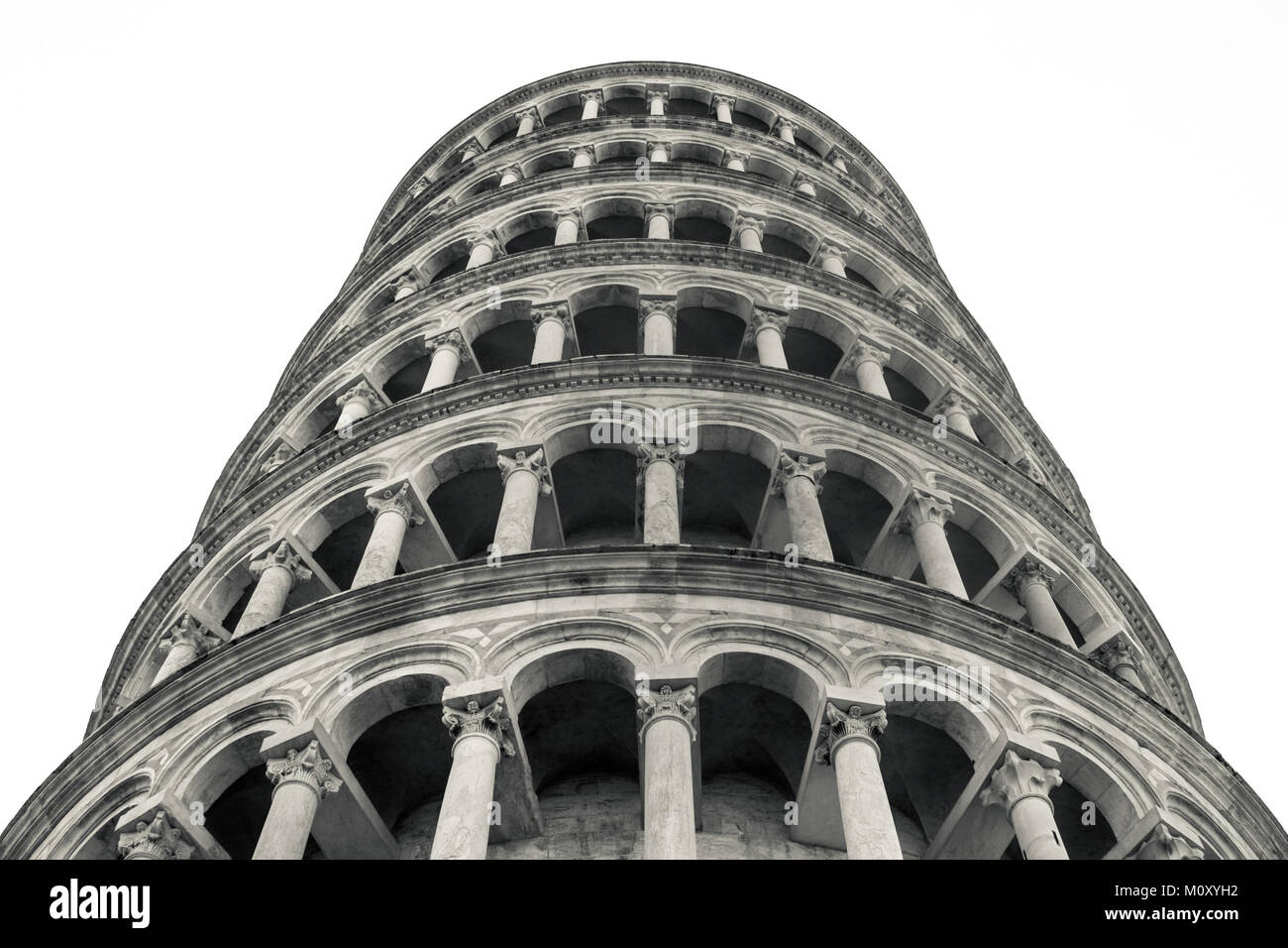 Torre pendente di Pisa Foto Stock