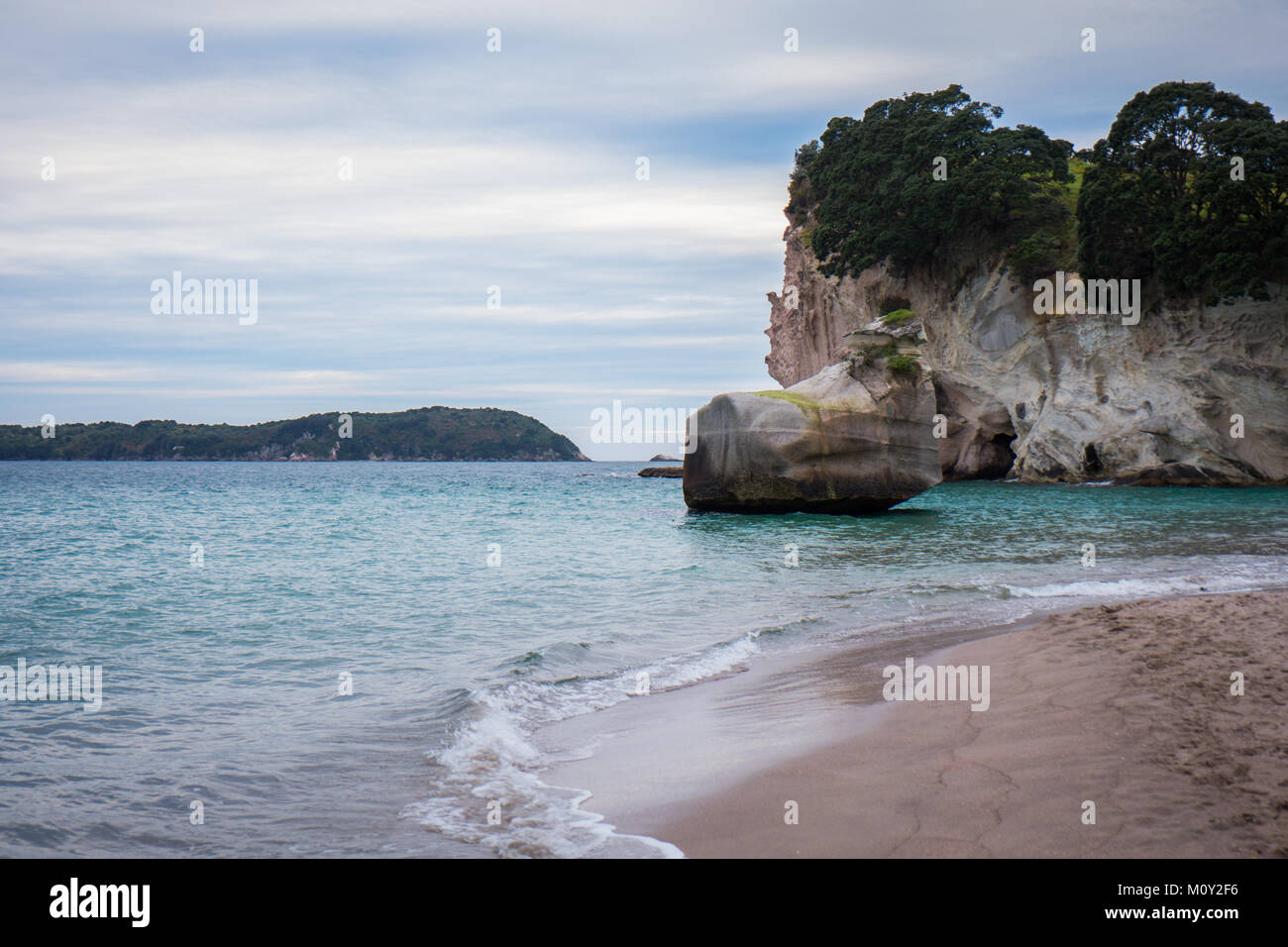 Cove Della Cattedrale costa Coromandel, Nuova Zelanda Foto Stock