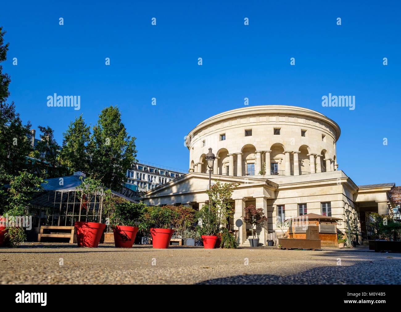 Francia,Parigi,Bataille de Stalingrad square,Rotonde de la Villette o barriera Saint-Martin costruito appena prima della rivoluzione dell'architetto Claude Nicolas Ledoux Foto Stock